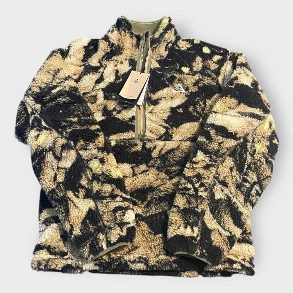Nike ACG Canwell Glacier Therma-FIT ADV Half-Zip Sherpa Jacket HJ2683-297 XS New